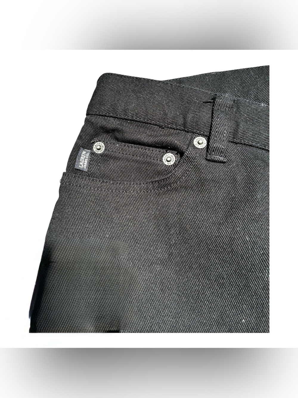 Polo by Ralph Lauren Black Straight-Leg Women's Jeans - Picture 9 of 10